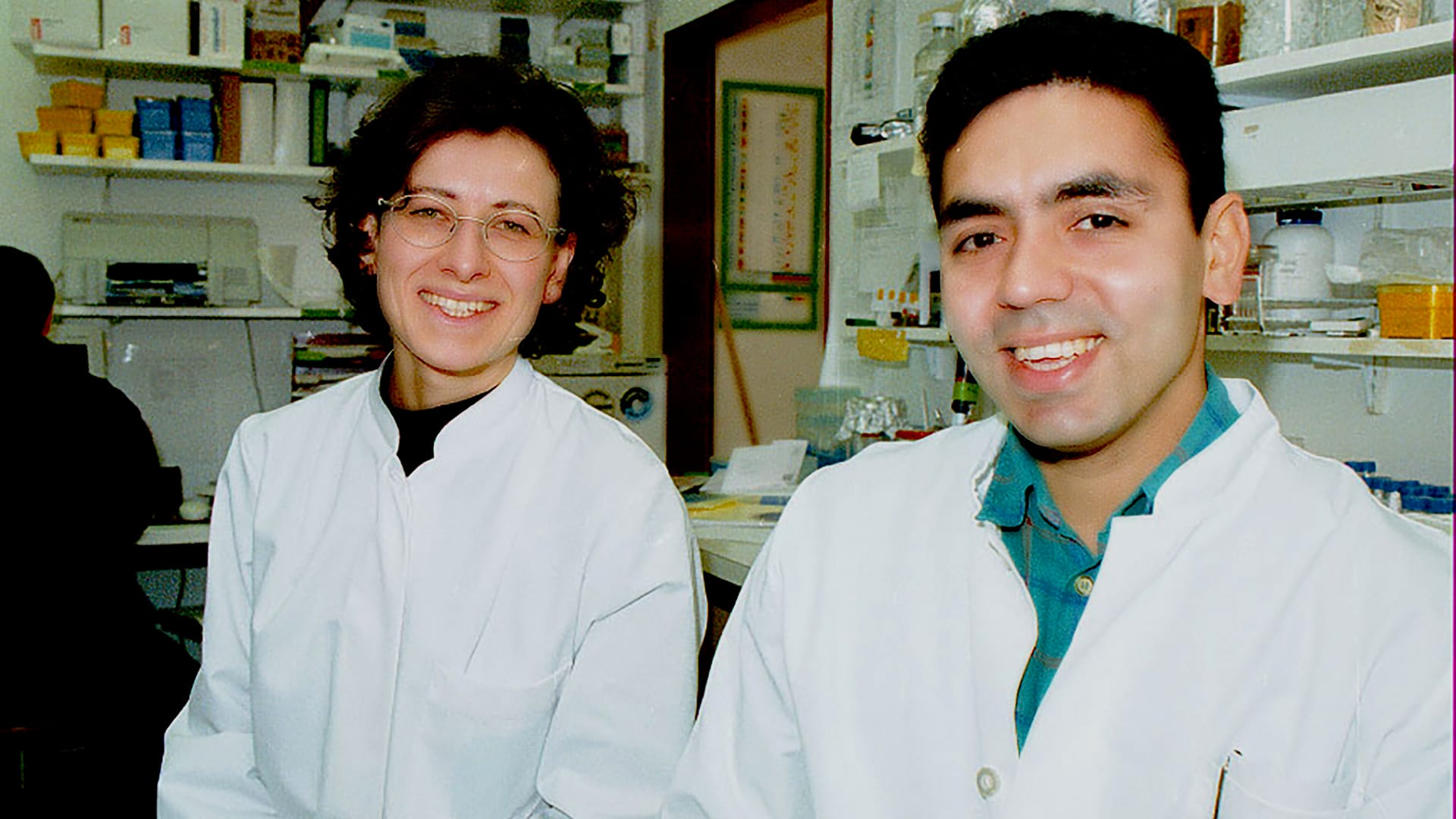 Portrait of the young research team Dr. Özlem Türeci and Dr. Uğur Şahin
